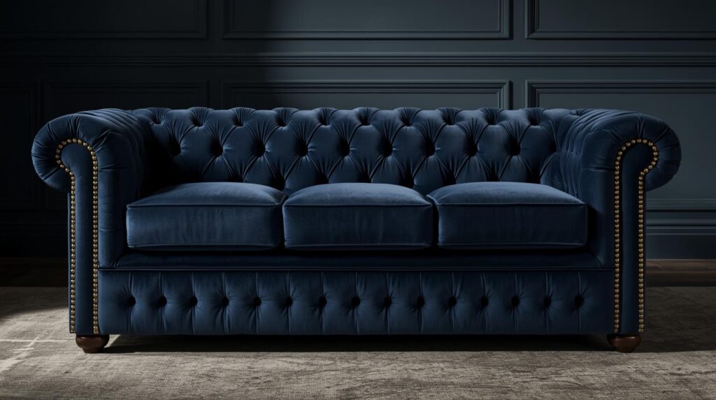 pikowanie głębokie chesterfield 